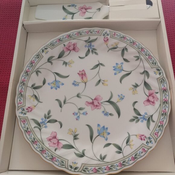 Vintage Floral Cake  Serving Platter  Japan - Picture 3 of 8